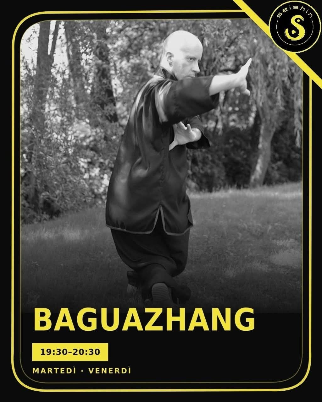 🌿 Scopri il Potere del BAGUAZHANG! 🌿

Se sei alla ricerca di una disciplina che unisce equilibrio, fluidità e forza interiore, il Baguazhang è ciò che fa per te! 🌀🥋

Questa antica arte marziale cinese ti aiuterà a:

⚡ Affinare la tua agilità: grazie ai movimenti rotondi, diventerai più rapido e fluido nei tuoi spostamenti.
🧘‍♀️ Migliorare equilibrio e concentrazione: sviluppa una mente calma e un corpo in perfetta sintonia.
🥋 Acquisire tecniche uniche di difesa: imparando a girare, spostarti e cambiare direzione rapidamente, ti preparerai a difenderti in modo naturale e sorprendente.

👉 Contattaci per una prova gratuita. 

BAGUAZHANG 
martedì e venerdì 19.30-20.30 

📍Via Astico 61, Fara Vicentino 
(presso Movida centro fitness) 

Info:
📞3925724030 
🌐 www.seishindojo.eu 
Fb seishindojo 

#Baguazhang #kungfu #benessere #breganze #sarcedo #thiene #faravicentino